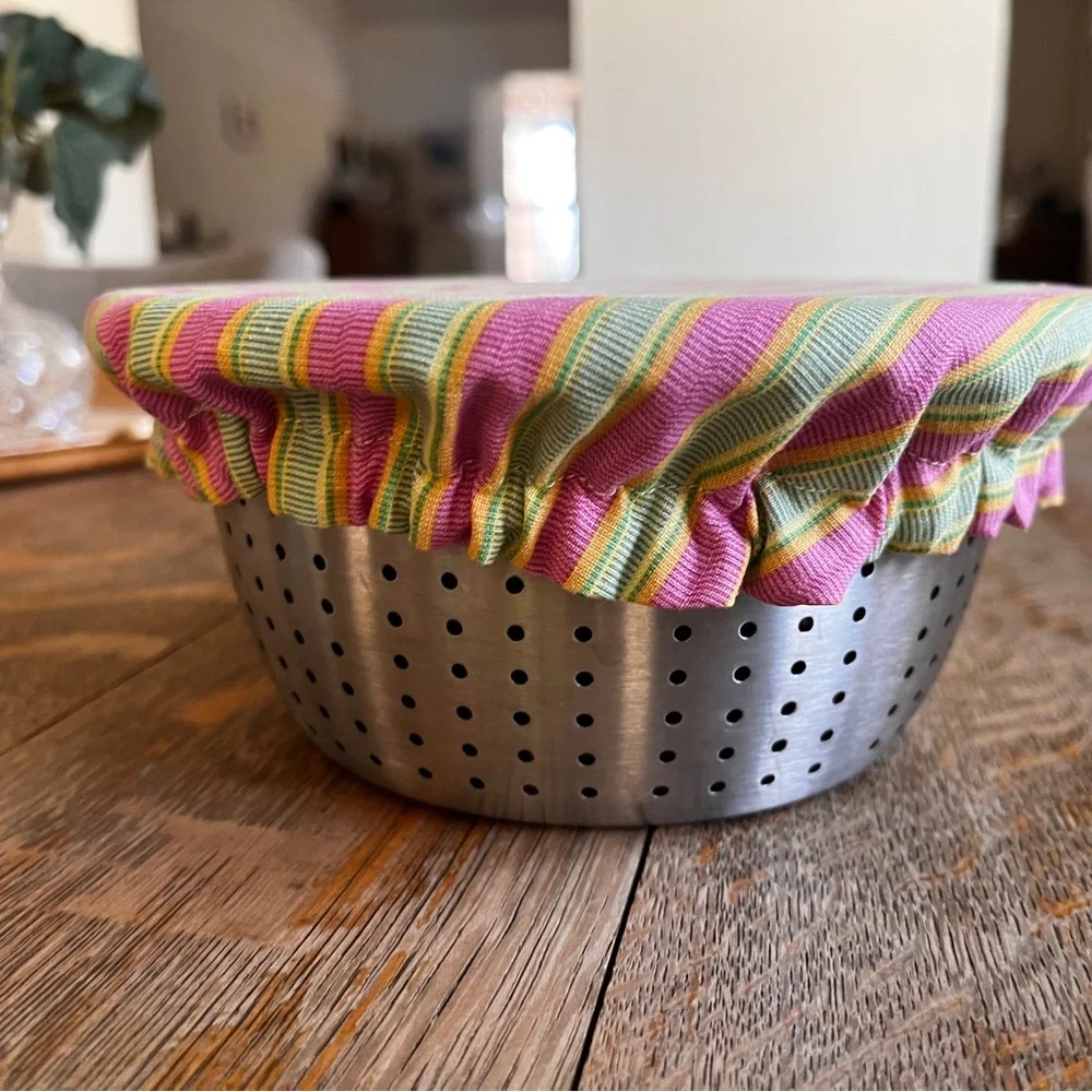 Green Floral Fabric Bowl Cover